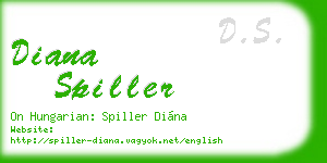 diana spiller business card
