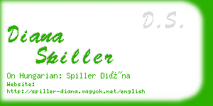 diana spiller business card